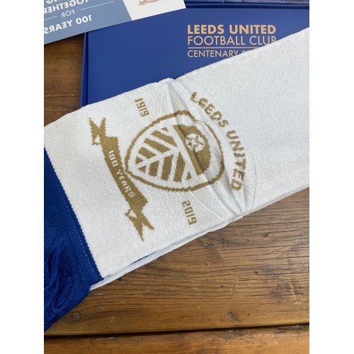 61 - Leeds Football Club Centenary Scarf Boxed