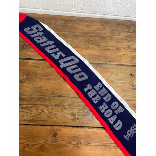 62 - Status Quo End of The Road Tour Scarf 1984