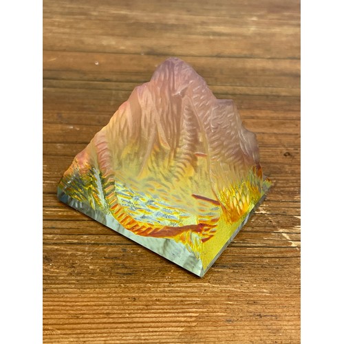 63 - Holographic Pyramid Paperweight