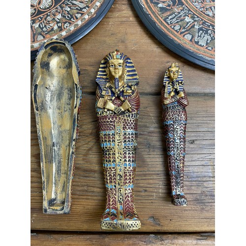 37 - Egyptian Souvenirs Inc Metal Plates