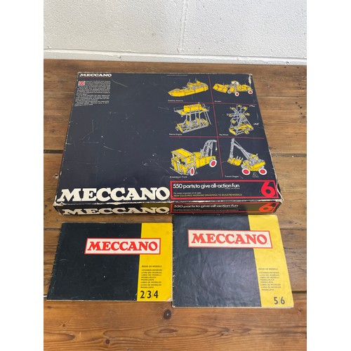 52 - Vintage Meccano 6 Original Box & Manuals