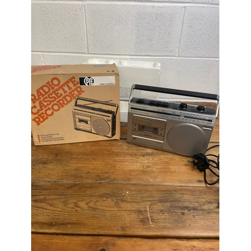 54 - Vintage PYE Radio Cassette Player Boxed