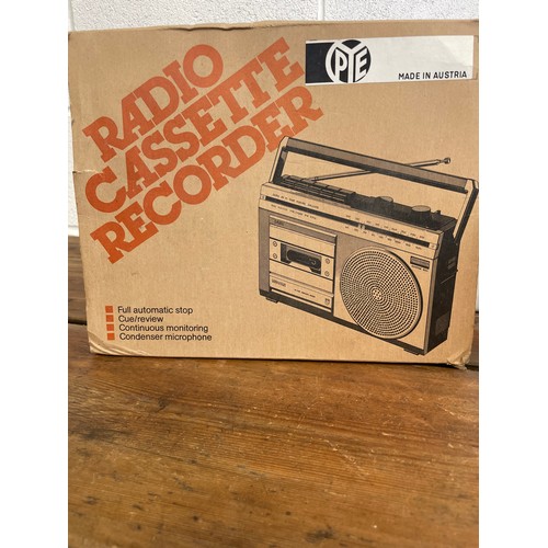 54 - Vintage PYE Radio Cassette Player Boxed