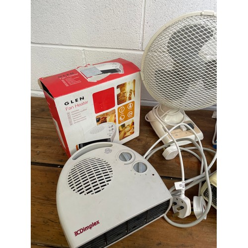 60 - Four Electric Fan Heaters & One Fan