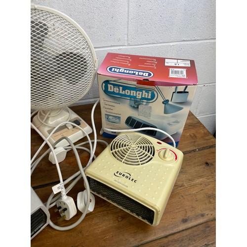 60 - Four Electric Fan Heaters & One Fan