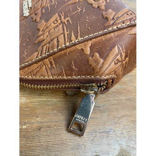 26 - Osprey London Leather Purse / Makeup Bag