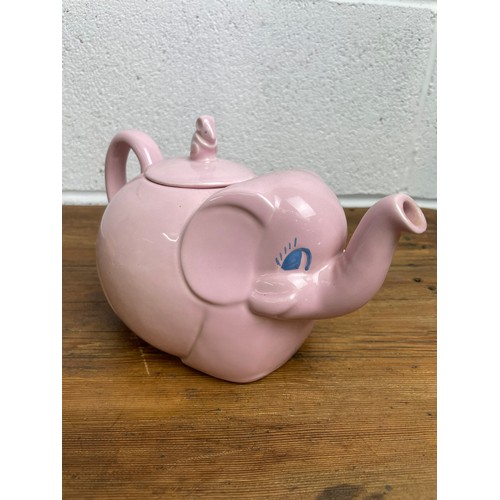 304 - Pink Carlton Ware Elephant Teapot