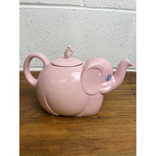 304 - Pink Carlton Ware Elephant Teapot