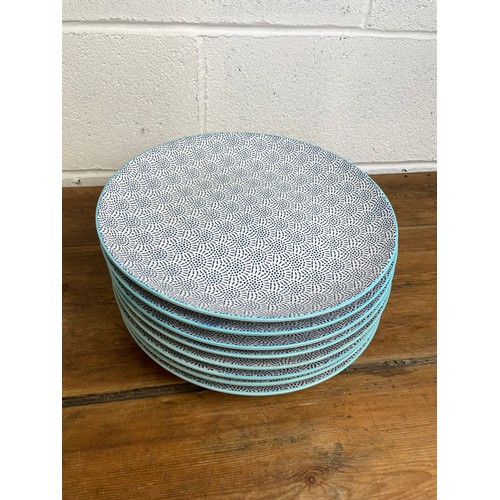 296 - 8 Large Modern Dining Plates