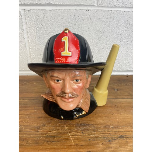 291 - Large Royal Doulton Toby Jug The Fireman