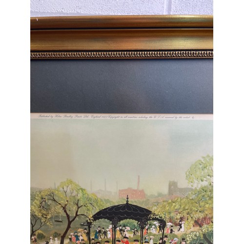 552 - Helen Bradley Sunday Afternoon in Alexandra Park Limited Edition Signed Print