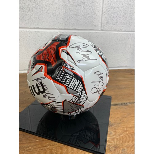 32 - Sheffield United hand signed autographed ball by the full team - this ball was given to our vendor b... 