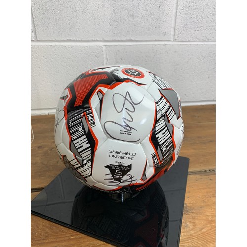 32 - Sheffield United hand signed autographed ball by the full team - this ball was given to our vendor b... 