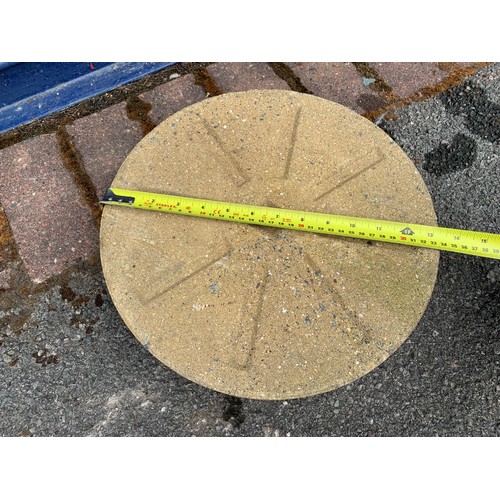 65 - Cast millstone/decorative stone