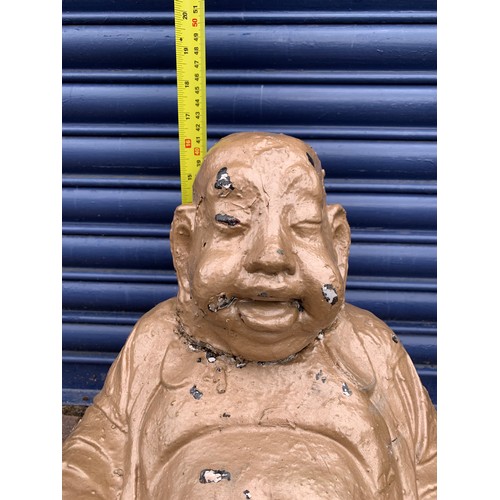 66 - Large Laughing Buddha garden ornament a/f