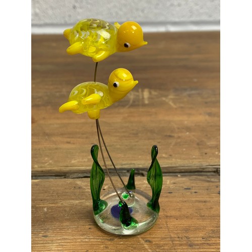 201 - Murano Art Glass Sea Turtles