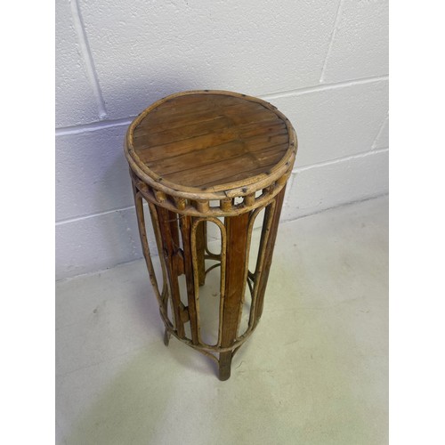 99 - Vintage Boho Bamboo Plant Stand