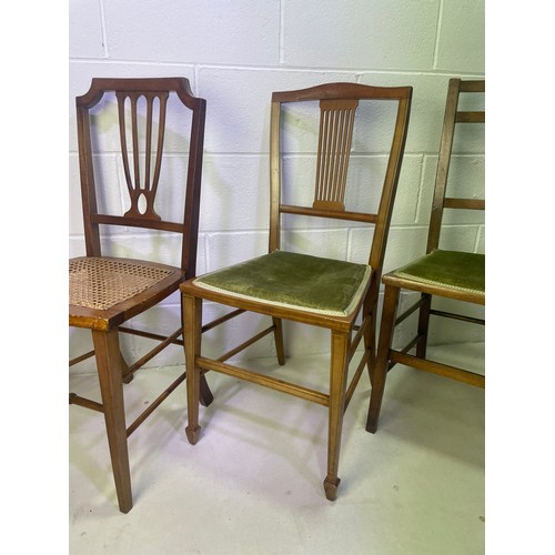 100 - Three Antique Edwardian Chairs