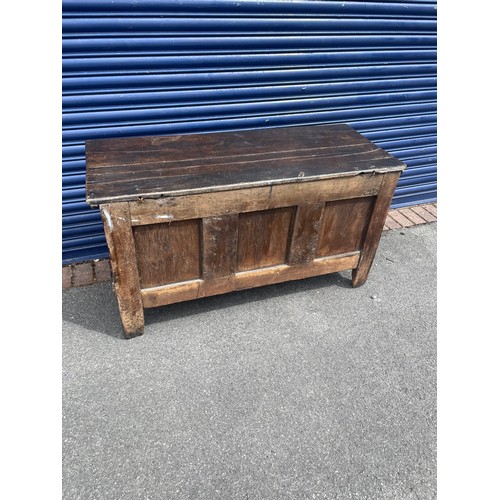 102 - 18th Century Oak Coffer Blanket Box