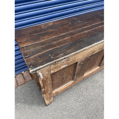 102 - 18th Century Oak Coffer Blanket Box