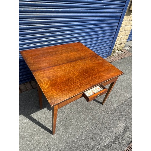 109 - Georgian Fold Over Mahogany Tea Table