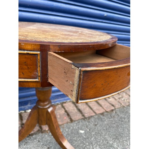 112 - Regency Style Drum Side Table