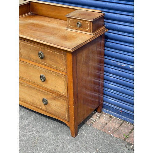 114 - Georgian Style Chest of Drawers Converted Dressing Table