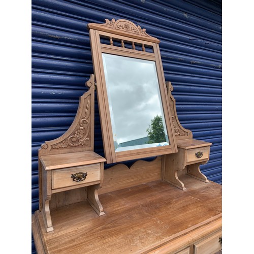 119 - Fantastic Quality Antique Pine Dressing Table with Mirror