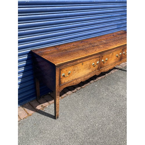 132 - 17th Century Oak Sideboard 194cm Wide 48cm Deep 72cm Tall