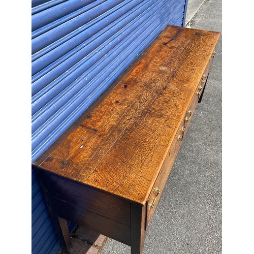 132 - 17th Century Oak Sideboard 194cm Wide 48cm Deep 72cm Tall