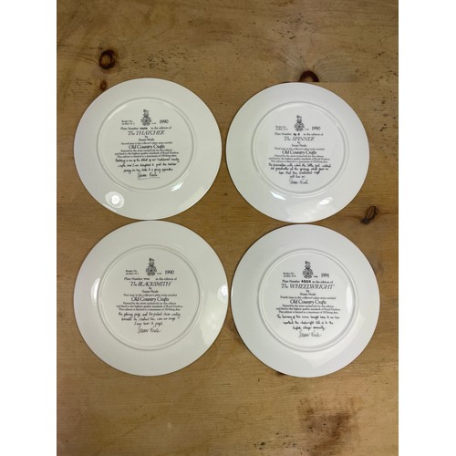 170 - 4 Royal Doulton Country Crafts Limited Edition Picture Plates