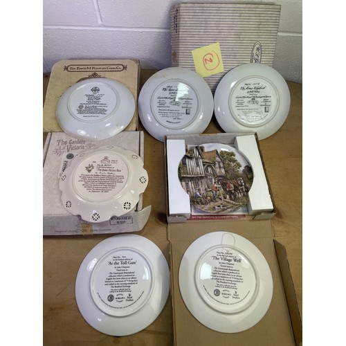 172 - 7 Limited Edition Picture Plates In Crown Davenport