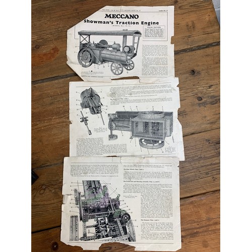 369 - Huge Bespoke Build Meccano Showmans Electric Traction Engine - 80cm Long! The basic design of this t... 