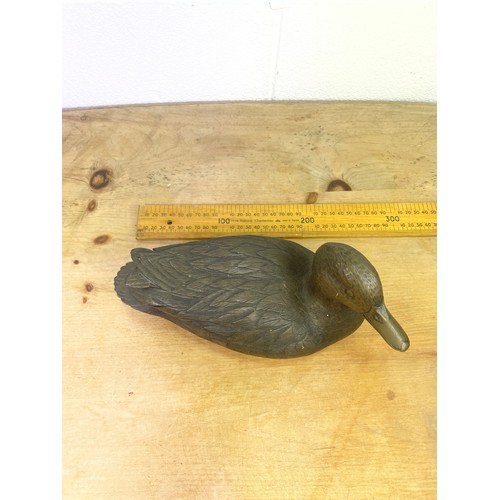 391 - Large Cold Cast Bronze Duck