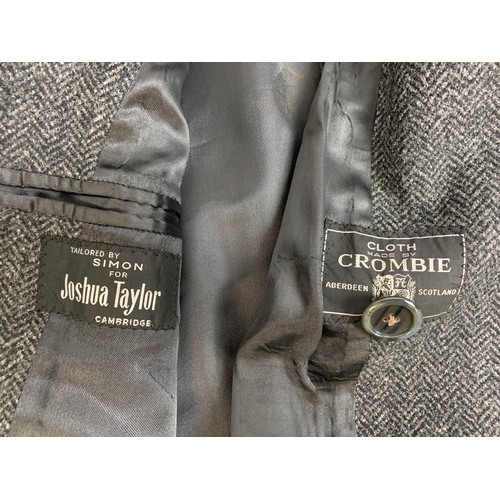 47 - Joshua Taylor Tailored Coat with Crombie cloth in 40R