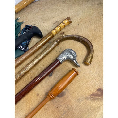 356 - Vintage Walking Sticks Inc. Pewter Duck Handle