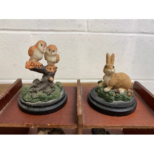 414 - Readers Digest collectable woodland animal figurines