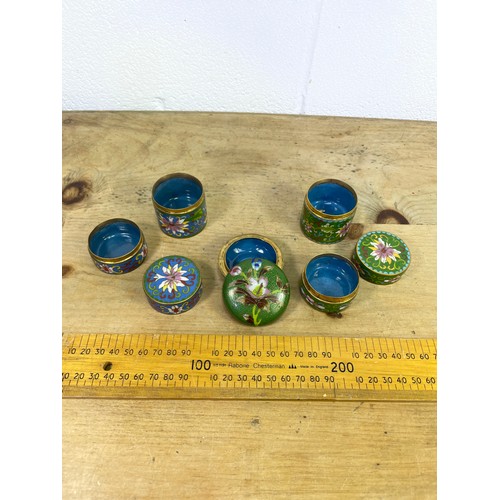 425 - Vintage Cloisonne Trinket Boxes