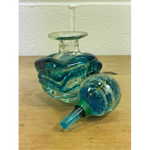 407 - Mdina Art Glass Inkwell Bottle with Stopper