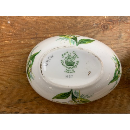 401 - Vintage Hammersly Bone China Egg Trinket Box