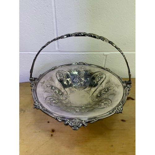 431 - Large Silver Plate Fruit Bowl