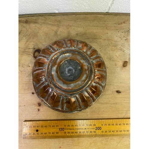 434 - Vintage Copper Plate Jelly Mould