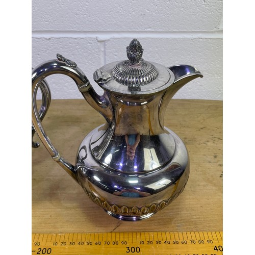 435 - Quality Antique Silver Plated Tea & Coffee Pots