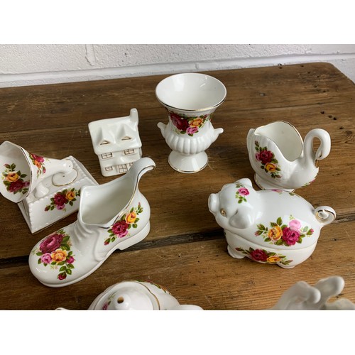 450 - Collection of Cottage Rose China