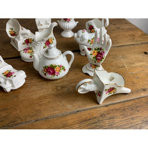 450 - Collection of Cottage Rose China