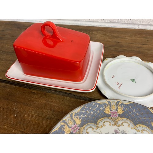 502 - Price Kensington Cheese Wedge, Liling cups and saucers and other items