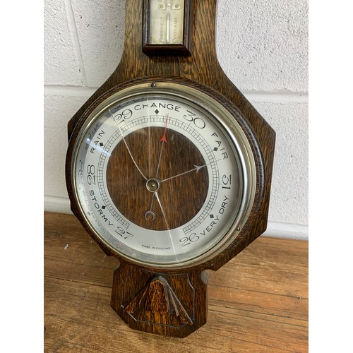 508 - Vintage, carved detail Barometer