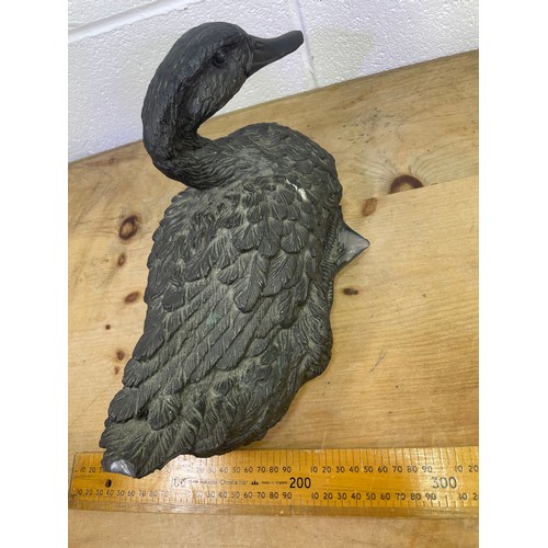 514 - Large Cold Cast Bronze Duck a/f