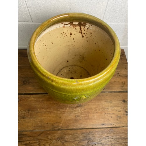 493 - Vey Large Glazed Plant Pot