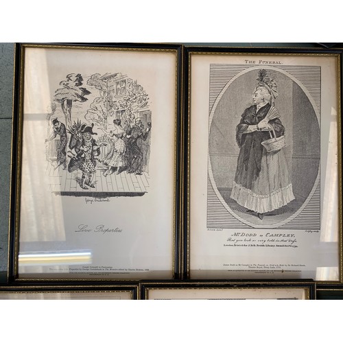 565 - Various theatrical engraving prints from the Mander and Mitchenson theatre collection